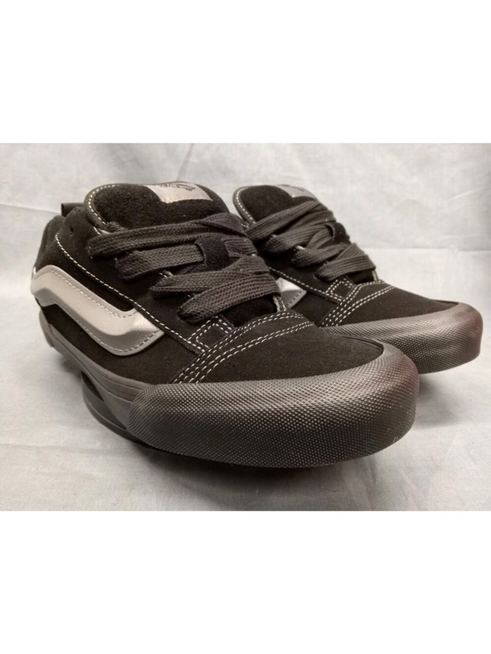 Vans Boys Knu School Sneakers Black Grey Pewter Boys Size 6.5 NEW IN BOX! - Picture 10 of 13